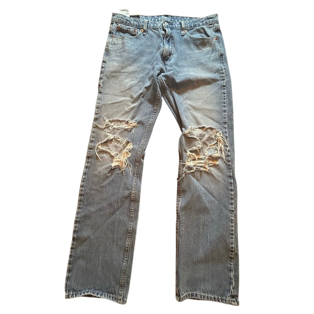 Levi's 513 Men's Slim Straight Distressed Jeans 32x30